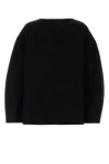 Jil Sander Black Wool Oversize Sweater In Black