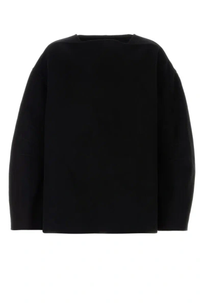 JIL SANDER JIL SANDER MEN BLACK WOOL OVERSIZE SWEATER