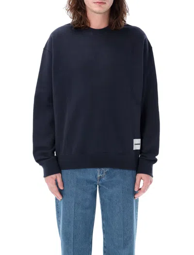 Jil Sander Men's Blue Cotton Crewneck Sweatshirt For Ss24