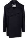 Jil Sander Boxy Fit Peacoat In Blue