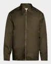 Jil Sander Green Zip Shirt In Dark Green