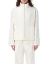 JIL SANDER MEN'S CANVAS BLOUSON IN WHITE FOR SS24