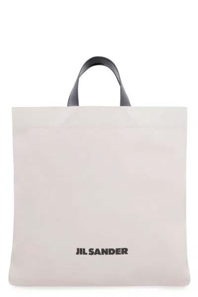 JIL SANDER MEN'S CANVAS TOTE BAG