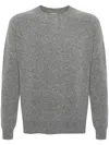 Jil Sander Luxurious Wool And Alpaca Blend Sweater With Regular Fit And Sophisticated Texture In Gray