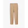 Jil Sander Wool Gabardine Tapered Pants In Clay