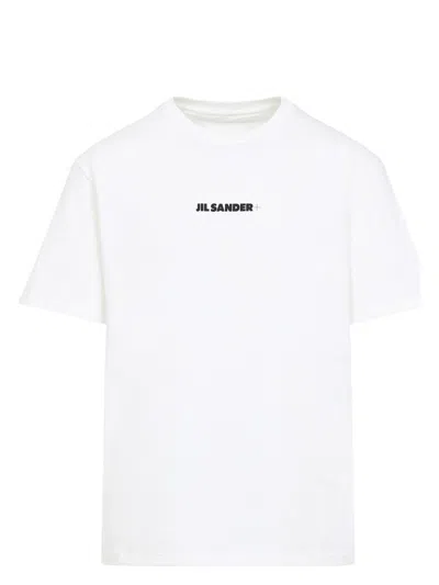 Jil Sander Men's Cotton Crew-neck T-shirt In Panna