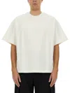 Jil Sander White Cotton T-shirt With Subtle Logo In White