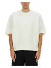 Jil Sander White Cotton T-shirt With Subtle Logo In White