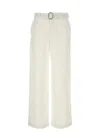 Jil Sander White Cotton Wide-leg Pant