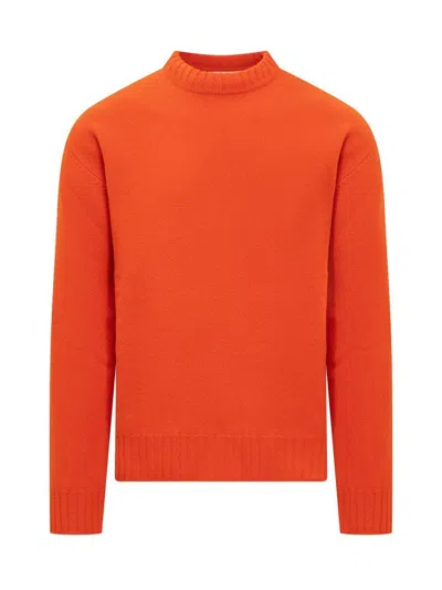 Jil Sander Men's Crew Neck Pullover Sweatshirt In 626