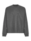 Jil Sander Men Grey Wool Jersey Sweatshirt In Multi