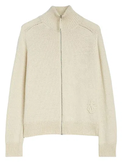 JIL SANDER MEN'S H CARDIGAN CREMALLERA CRUDO | SIZE DE52 | J47HP0014J15442104