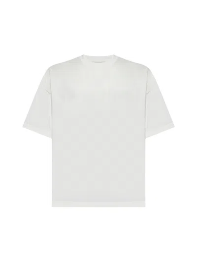 Jil Sander Men Ivory Logo T-shirt<br/> In White