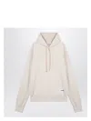 Jil Sander Men's Ivory Sweater With Logo Patch