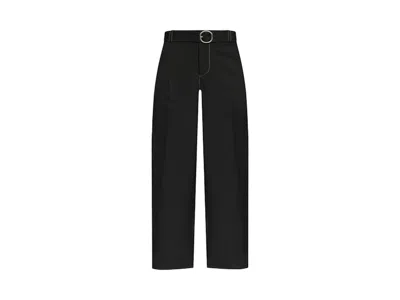 Pre-owned Jil Sander Men's  Loose Fit Pants In Black