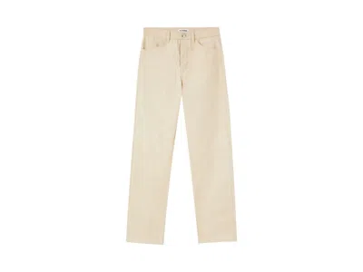 Pre-owned Jil Sander Men's  Midrise Straightleg Denim Jeans In Beige