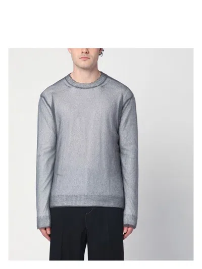 JIL SANDER MEN'S JUMPER WITH LAYERED DESIGN SWEATER