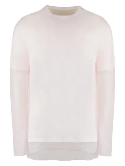JIL SANDER MEN'S LAYERED COTTON T-SHIRT