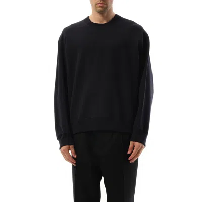 Jil Sander Men's Logo Flag Sweatshirt In Navy