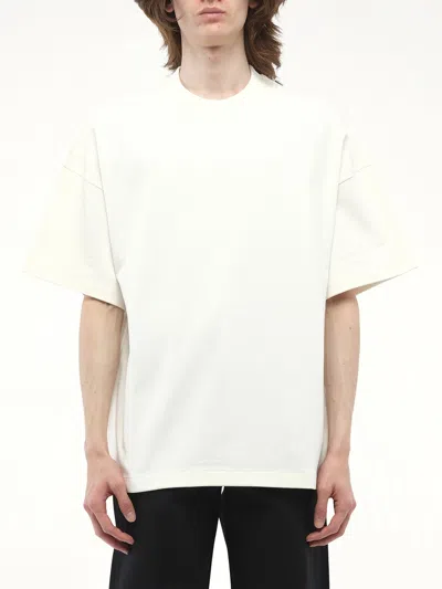 Jil Sander Men's Logo Flag T-shirt In White