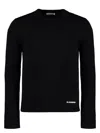 Jil Sander Slightly Cropped Long-sleeve Top With Subtle Texture