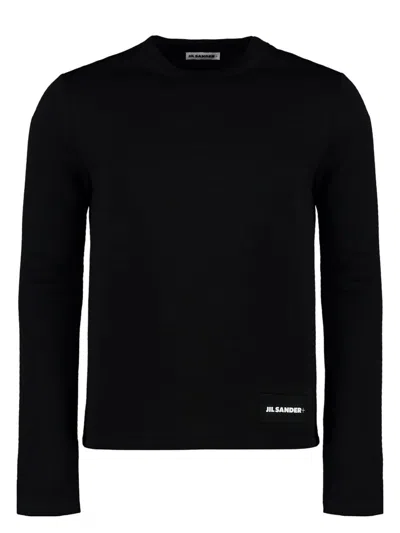 JIL SANDER MEN'S LOGO LONG SLEEVE T-SHIRT