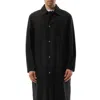 Jil Sander Logo-print Coat In Black