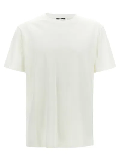 Jil Sander Men Logo Patch T-shirt In White