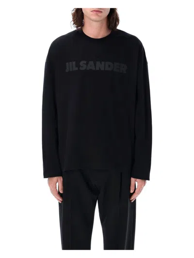 Jil Sander Men's Logo T-shirt In Black