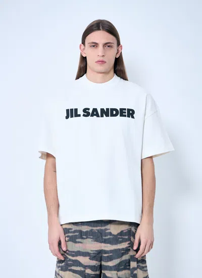 Jil Sander White Cotton T-shirt