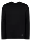 Jil Sander Men's Long Sleeve Cotton T-shirt In Black