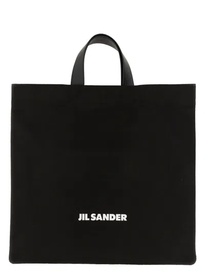 Jil Sander Logoed Tote Bag In 001