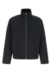 Jil Sander Polyester Jacket Flap Pockets High Collar In Black