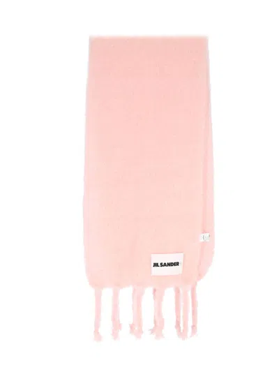 Jil Sander Men's Mohair-wool Scarf In Pink