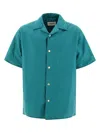 Jil Sander Green Nylon Overshirt With Boxy Fit In Green