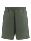 Jil Sander Drawstring-pocket Swim Shorts In Green
