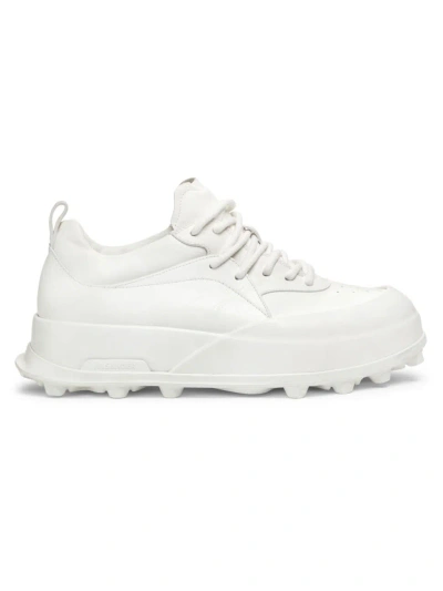 Jil Sander Porcelain Leather Orb Sneakers