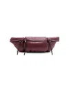 Jil Sander Men's Padded Belt Bag In Aubergine