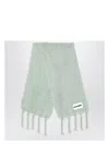 Jil Sander Pale Green Mohair Blend Scarf