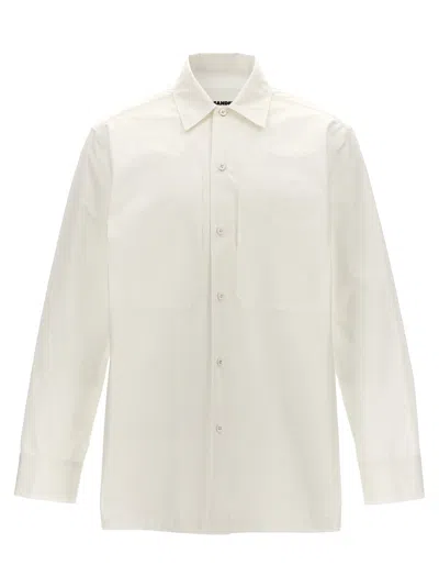 Jil Sander Men Pocket Shirt In White