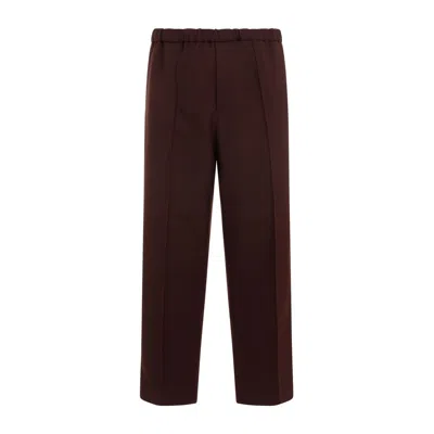 JIL SANDER MEN'S POLYESTER TROUSERS