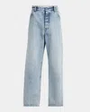 Jil Sander Antartic Blue Cotton 183 Aw 23 Treated Trousers In Blue