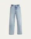 Jil Sander Antartic Blue Cotton 183 Aw 23 Treated Trousers In Blue