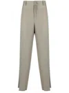 Jil Sander Men's Relaxed Fit With Flat Front Trouser In Green