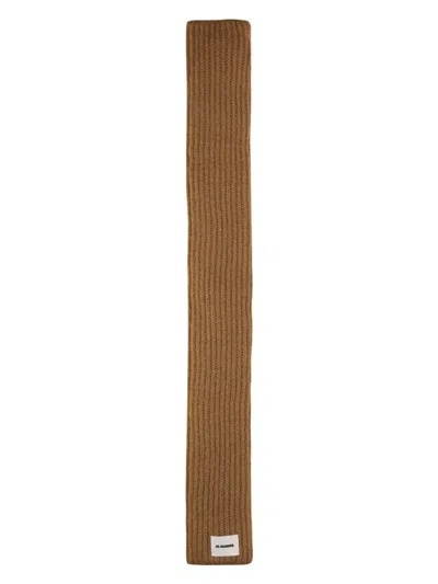 JIL SANDER MEN'S SCARF WITH LOGO