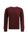Jil Sander Seamless Sweater In Burgundy