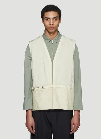 Jil Sander Seoul Belted Back-detail Vest In Neutral