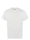 Jil Sander Classic Crew Neck T-shirt Set Of Three In Cotton In White