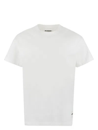 JIL SANDER MEN'S SET OF THREE COTTON T-SHIRTS