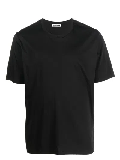 Jil Sander Men's Short Sleeve Cotton T Shirt In 001
